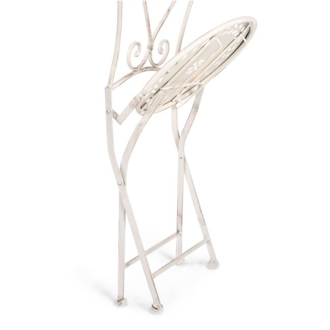 Комплект [стол + 2 стула] Secret de Maison Моник/Monique  металл, стол:62х73, стул: 48х40х93, античный белый Античный белый (Antique White) металл