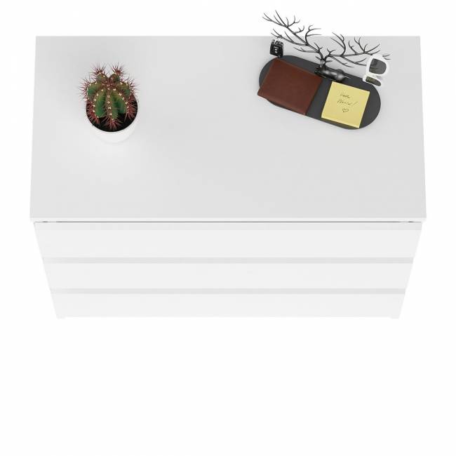 Комод три ящика Мори МК800.1 цвет белый