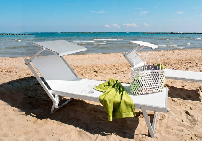 Шезлонг-лежак металлический Maxi Relax 1940х760х400 мм