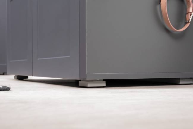 Две тумбы Остин 13.257 цвет белый шагрень/серый графит/дуб крафт золотой