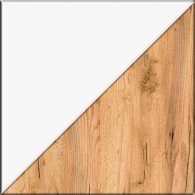 Две тумбы Остин 13.257 цвет белый шагрень/серый графит/дуб крафт золотой