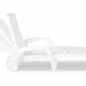 Шезлонг B:rattan МАЙАМИ / MIAMI складной, белый (дисконт)