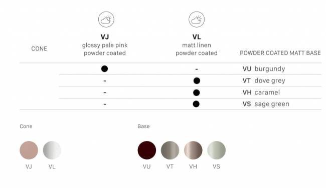 Ваза для цветов Mimosa лен, тортора Ø245х250 мм