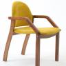Стул-кресло Джуно 2.0 орех/жёлтый