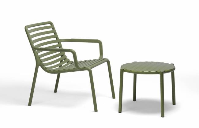 Столик пластиковый журнальный Doga агава Ø500х400 мм Столик пластиковый журнальный Doga агава Ø500х400 мм