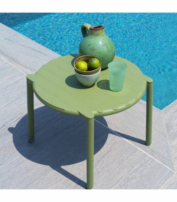 Столик пластиковый журнальный Doga агава Ø500х400 мм Столик пластиковый журнальный Doga агава Ø500х400 мм