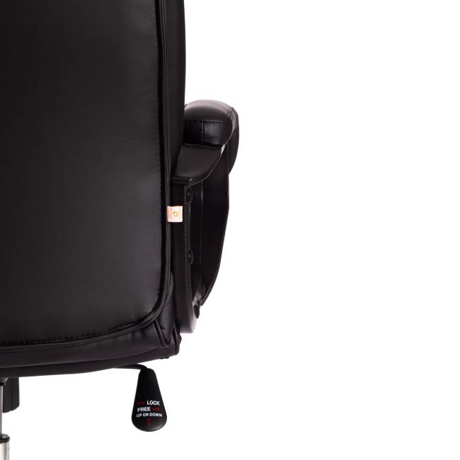 Кресло СН9944 (22) хром кож/зам, черный, 36-6 черный кож/зам