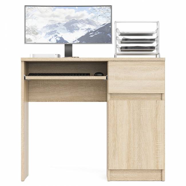 Стол компьютерный Мори МС-1 правый цвет дуб сонома