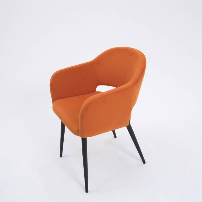 Стул Пичч чёрный / оранжевый