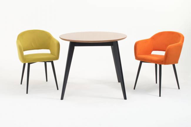 Стул Пичч чёрный / оранжевый