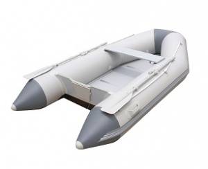 Надувная лодка "Caspian Pro" 280х152х42см с жёстким дном, вёсла 162см, насос, транец, до 480кг