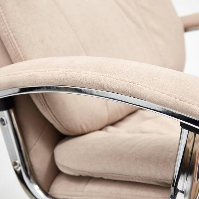 Кресло Софти Люкс/Softy Lux флок , бежевый, 7 бежевый флок