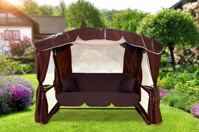 Качели садовые "ТОРОНТО", бордо