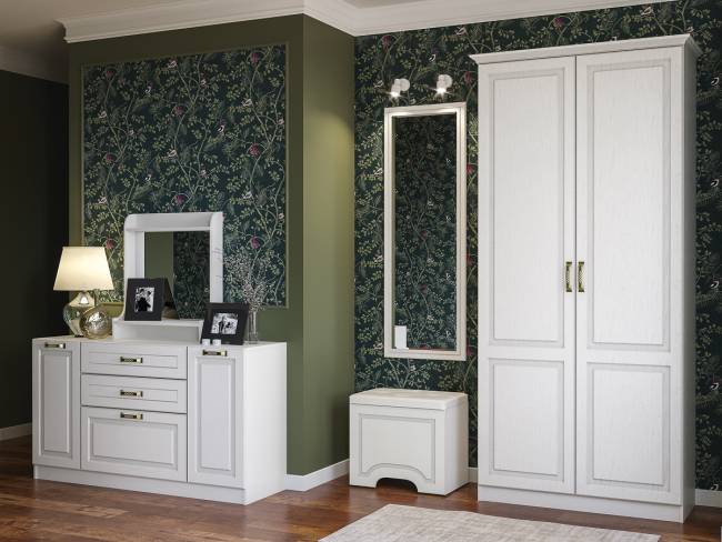 Комод Ливерпуль цвет ясень ваниль/белый