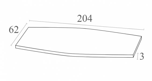 Матрас для шезлонга Slim черный 2040х620х30 мм