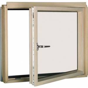 Мансардное окно FAKRO BDR P2 Lux (правое+откидное), однокамерный триплекс, дерево 114х95