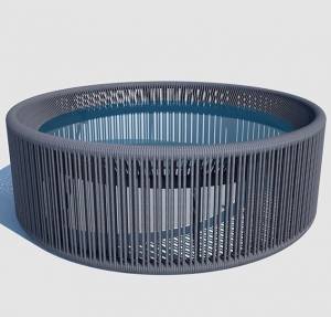 Столик кофейный "Соната" маленький, серый