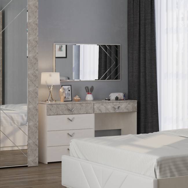 Зеркало навесное Амели Моби 03.240 цвет шёлковый камень