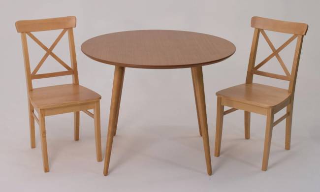 Стол Монте К 100 натур со стульями Ингольф натур Стол Монте К 100 натур со стульями Ингольф натур